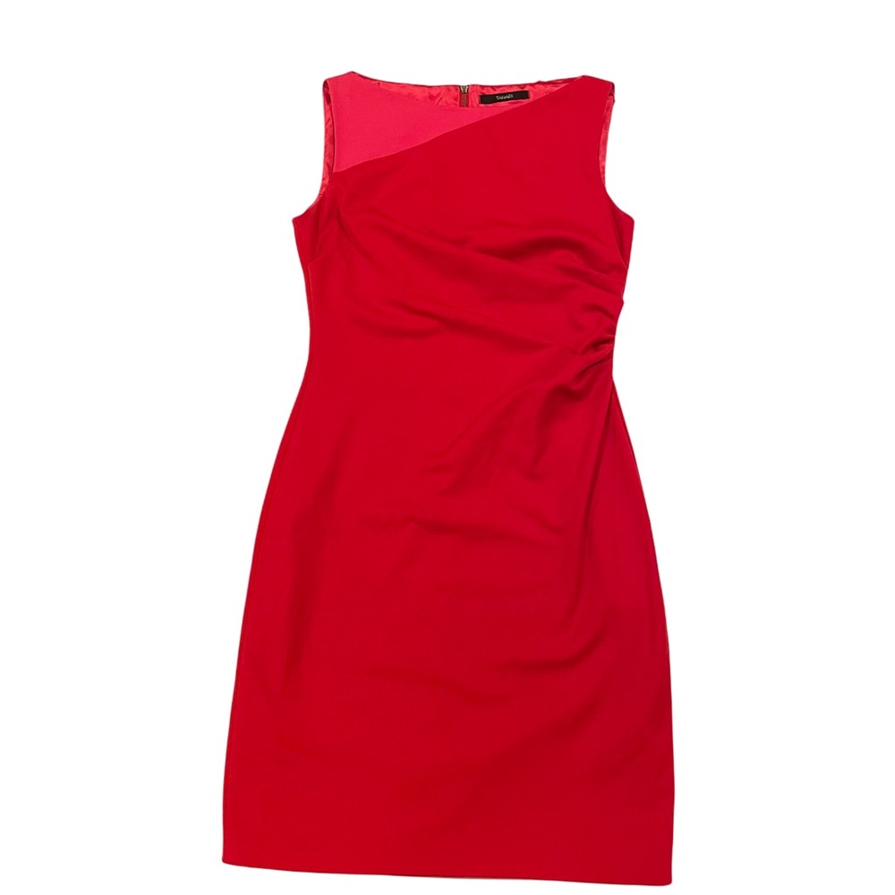 Tahari size 6 dress in red with a touch of hot pink